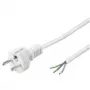 Wentronic Goobay geerdetes Netzkabel zur Selbstmontage, 1,5 m, Weiß - Typ F (Typ F, CEE 7/7) > lose Kabelenden (51328)