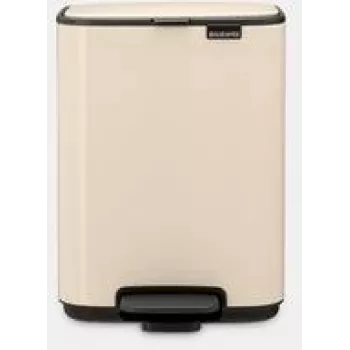 Treteimer BRABANTIA Bo 4L — 4 Liter Edelstahl-Treteimer, sanftes Beige
