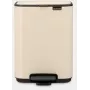 Treteimer BRABANTIA Bo 4L — 4 Liter Edelstahl-Treteimer, sanftes Beige