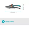 Gartenschere PremiumCut Pro Flex (Grau/türkis, Bypass, stufenlos verstellbare Griffweite)
