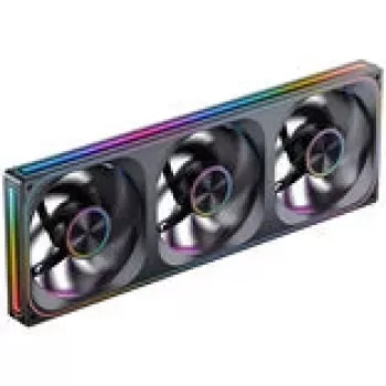 Gehäuselüfter Jonsbo ZA-420BR PWM Reverse ARGB — 3×140 mm, Schwarz