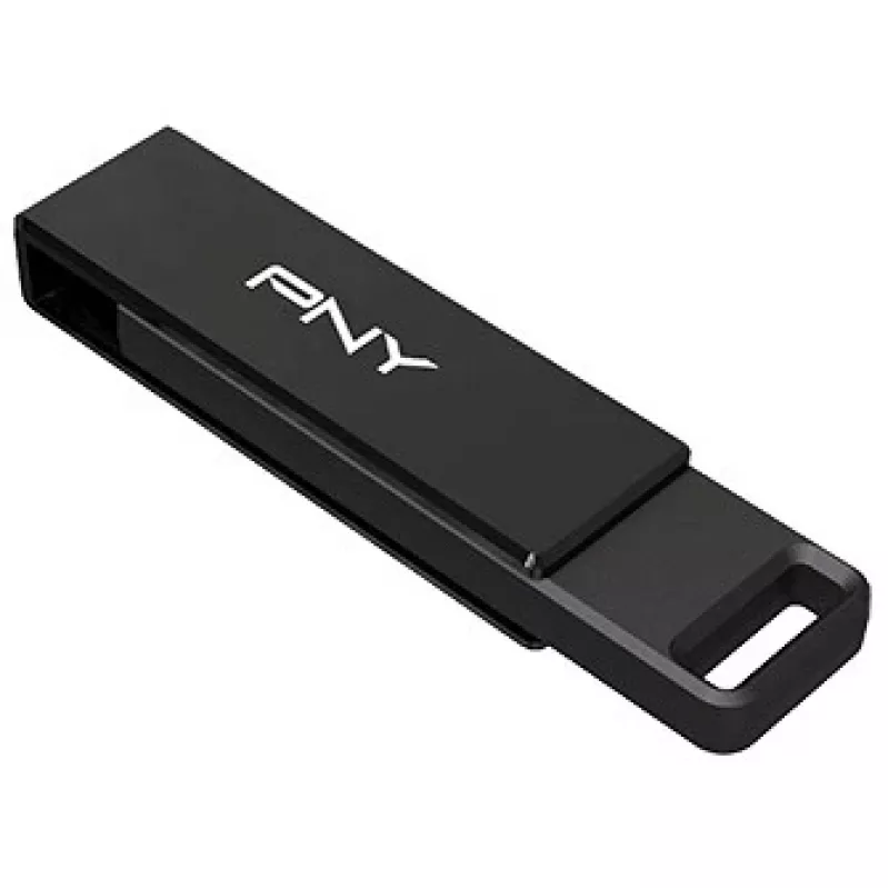 PNY Elite-X USB-Stick 64 GB USB Typ-C 3.2 Gen 1 (3.1 Gen 1) Schwarz (P-FDI64GELTXC-GE)