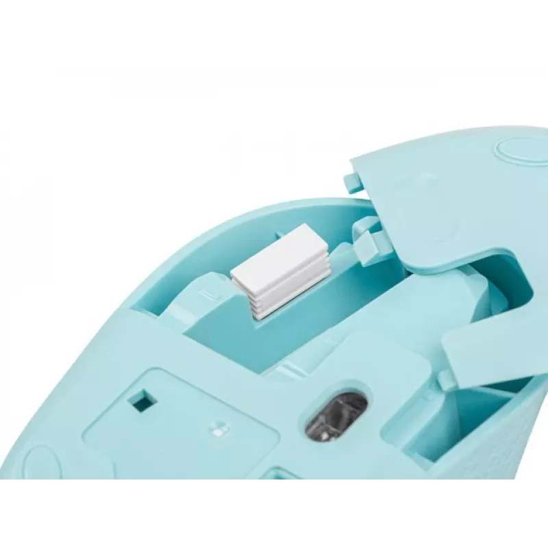 Kabellose beidhändige Maus NATEC STORK – Bluetooth + USB Typ-A, 1600 DPI, 3 Tasten, Hellblau
