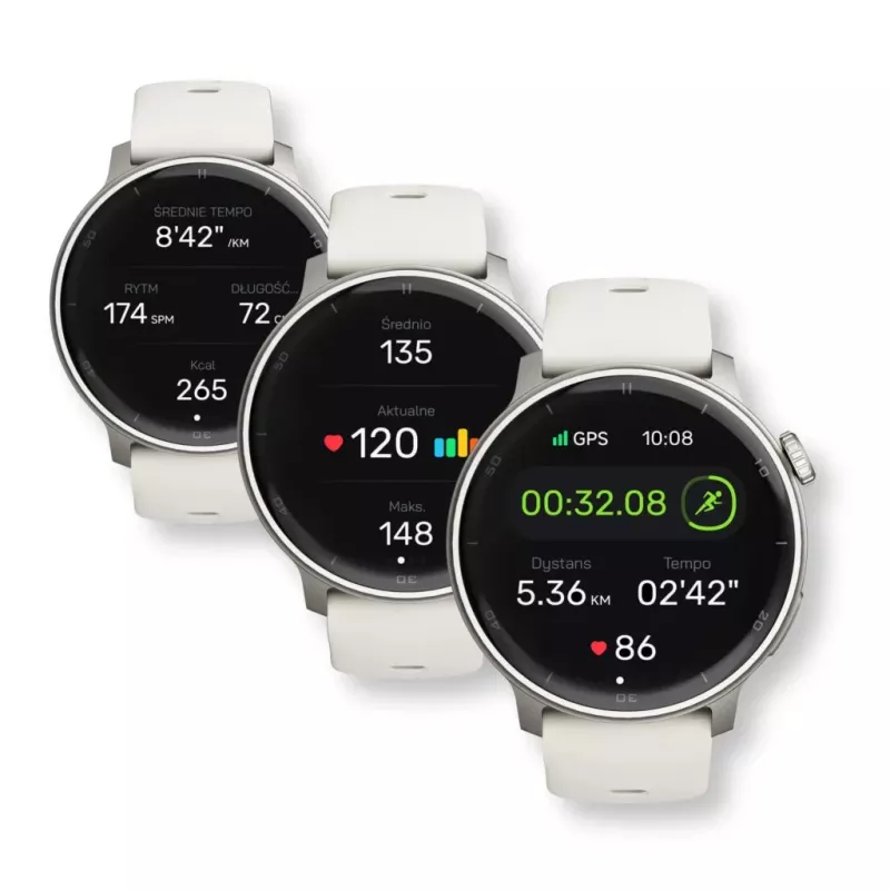 Smartwatch Stelio Activ GPS 46 mm Silber STSWA101SR, GPS, 46 mm Gehäuse
