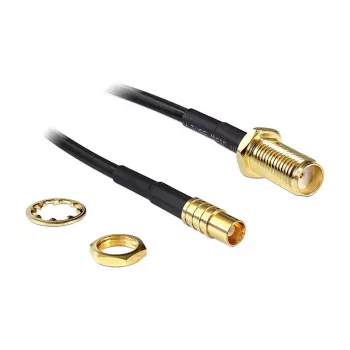 Koaxialkabel DeLOCK 88577 0,2m SMA MCX Schwarz