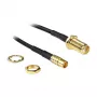 Koaxialkabel DeLOCK 88577 0,2m SMA MCX Schwarz