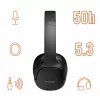 Kopfhörer Manta HDP1001BK Rytmo Elegance Schwarz