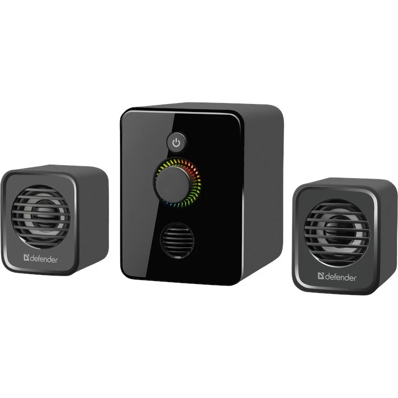 2.1 Computer-Lautsprecher DEFENDER V12 11W RMS USB, 3,5 mm, Woofer, Schwarz, 223×115×130 mm