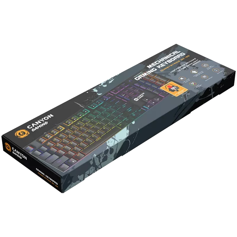 CANYON Tastatur Cometstrike GK-55 EN/RU Kabelgebunden