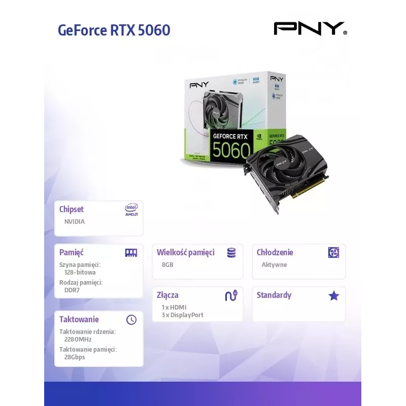 PNY GeForce RTX 5060 8GB Grafikkarte