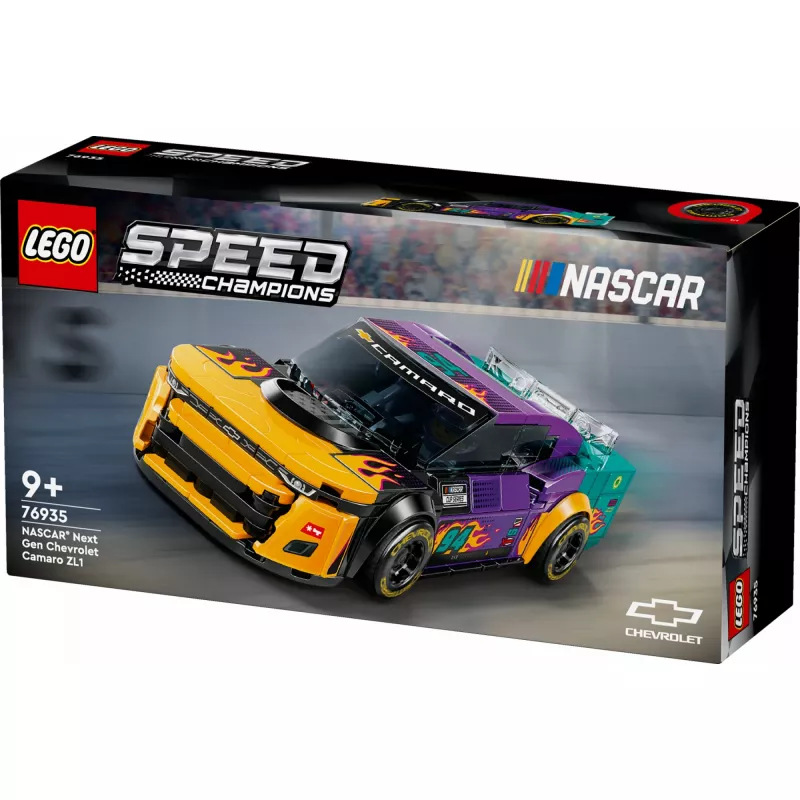 Konstruktionsspielzeug LEGO Speed Champions 76935 NASCAR Next Gen Chevrolet Camaro ZL1, 328 Teile, 1 Minifigur, Alter 9+