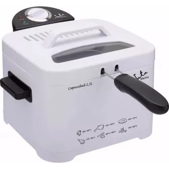 Fritteuse JATA FR278 Einzel 2,5 l freistehend 2000 W Weiß