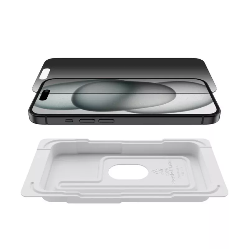 Bildschirmschutz Belkin ScreenForce für iPhone 16 Gehärtetes Glas Privacy