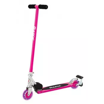 Klassischer Roller Razor S Spark Sport für Kinder, faltbar, Stahlrahmen und Deck, 2 Räder, Höhe 825 mm, max. Last 100 kg, Schwarz/Pink