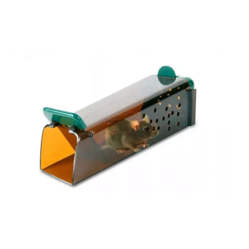 Humane Lebendfalle für Mäuse Trixie TX-4192, Technopolymer-Gehäuse, 60 × 45 × 170 mm, wiederverwendbar