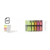 Color Neon-Papier Double A, 75 g, A4, 100 Blatt, Regenbogen 4, 5 Neonfarben