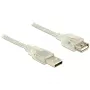 USB-Kabel DeLOCK 83883 USB 2.0 2 m Transparent
