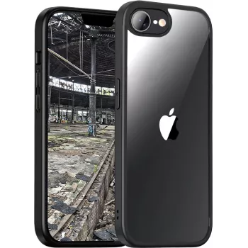 JT BERLIN Pankow Hybrid-Hülle für Apple iPhone 16E, passend für Bildschirme bis 15,4 cm (6,06 Zoll), Schwarz