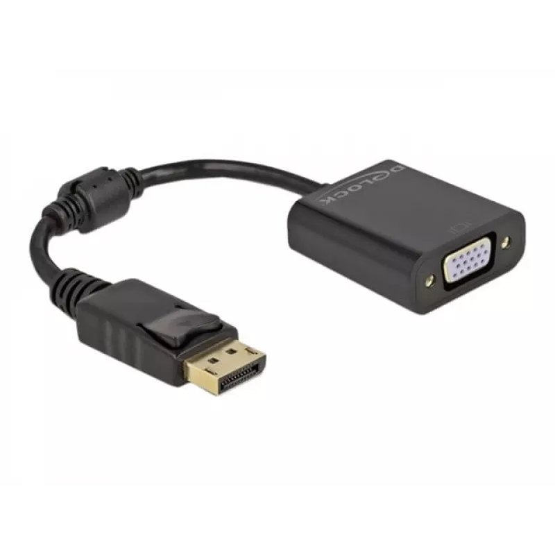 Adapter DisplayPort 1.2 Stecker auf VGA Buchse DeLOCK 61006