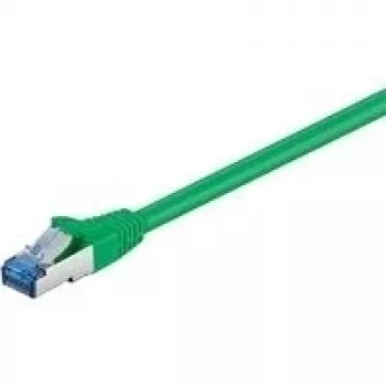 Wentronic Goobay CAT 6a Patchkabel, S/FTP (PiMF), Grün, 7,5 m – LSZH halogenfrei, Kupfer (93849)