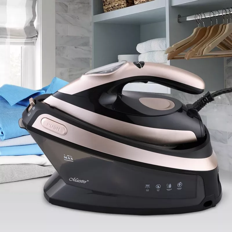 Maestro MR-320C Dampfbügelstation 2400 W 1,5 L Keramiksohle Schwarz, Roségold