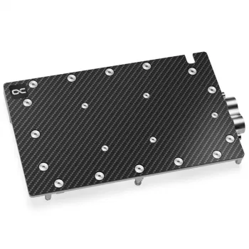 Water block + Backplate Aquatuning GmbH 13395 Aluminium Carbon Copper 1/4 Zoll