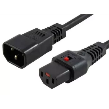 Microconnect PC1024 Stromkabel Schwarz 1 m C13 Kupplung C14 Kupplung