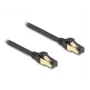 Netzwerkkabel DeLOCK RJ45 Cat.6A Stecker zu Stecker S/FTP 0,3 m Schwarz