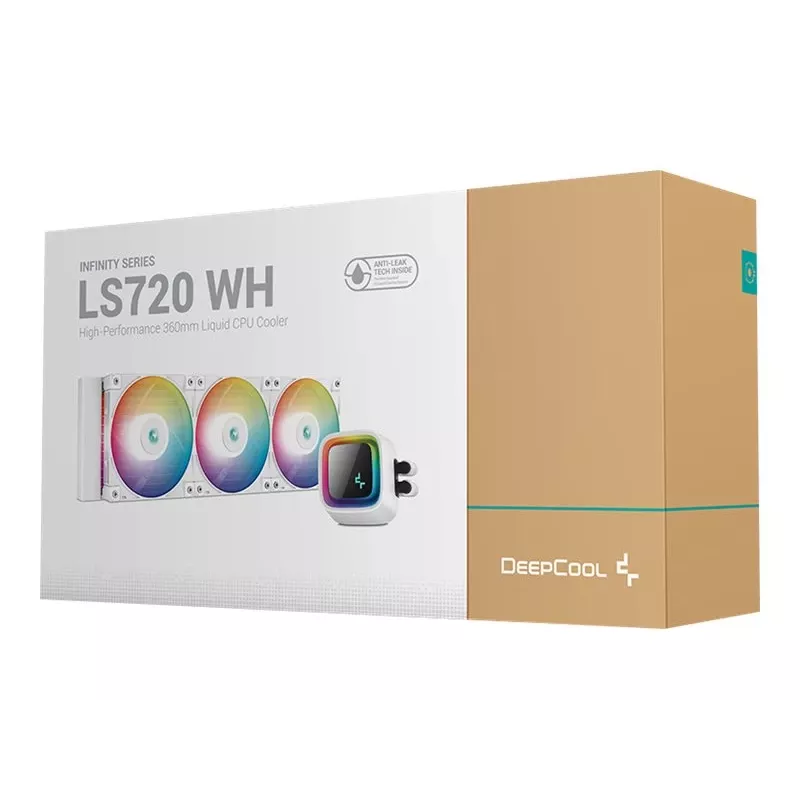 All-in-One-Flüssigkeitskühler DeepCool LS720 WH 12 cm 500–2250 U/min 32,9 dB