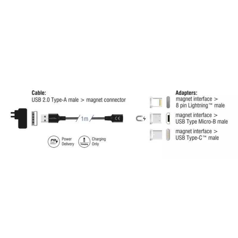 USB-Kabel DeLOCK 88165 1 m USB A Schwarz