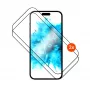 Gehärtetes Glas-Displayschutz FIXED für Apple iPhone 17 2.5D Full Cover — 2 Stück, schwarz