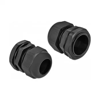 Kabelverschraubung DeLOCK 60224 Schwarz Kunststoff 10 Stk.