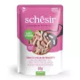 SCHESIR in Gelee Thunfisch und Hähnchen mit Schinken - Nassfutter für Katzen - 85 g