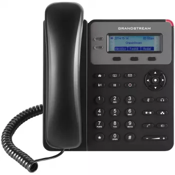 DECT-Telefon Grandstream GXP1610 — schwarz, LCD 132×48 px, Headset (RJ-9), 1 Mobilteil, Telefonbuch 500, Freisprecheinrichtung