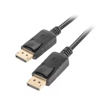Lanberg DisplayPort Cable 19 Pin V1.2 4K, 1M | CA-DPDP-10CC-0010-BK | DisplayPort to DisplayPort