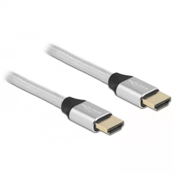 HDMI-Kabel DeLOCK Ultra High Speed 48 Gbps 8K 60 Hz Silber 3 m