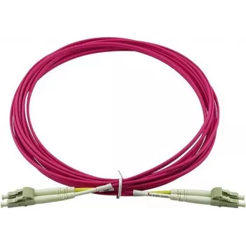 Duplex LWL Patchkabel BlueOptics LC-UPC auf LC-UPC 30m Multimode OM4 50/125µm beige