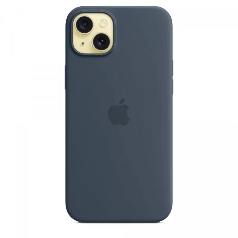Apple iPhone 15 Plus Silikon Case mit MagSafe - Sturmblau