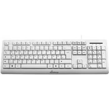 Tastatur MediaRange MROS110 Office USB QWERTZ German White