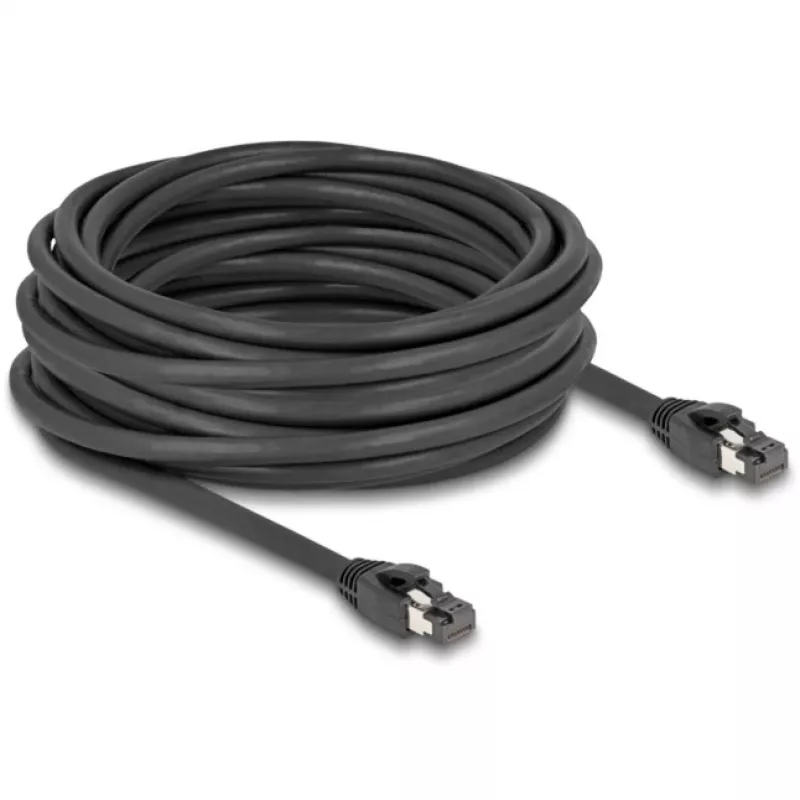DeLOCK RJ45 Netzwerkkabel Cat.8.1 10 m Schwarz