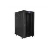 Standschrank 19 Zoll 22U 800x1000 Glastüren LCD (Flat Pack) V2 schwarz
