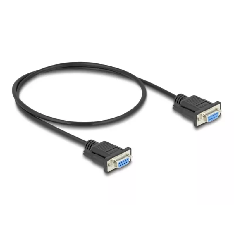 DeLOCK 86822 Serielles Kabel Schwarz 0,5 m DB-9