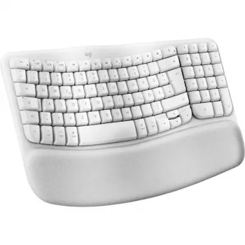 Logitech Wave Keys für Mac Tastatur QWERTZ Deutsch Weiß