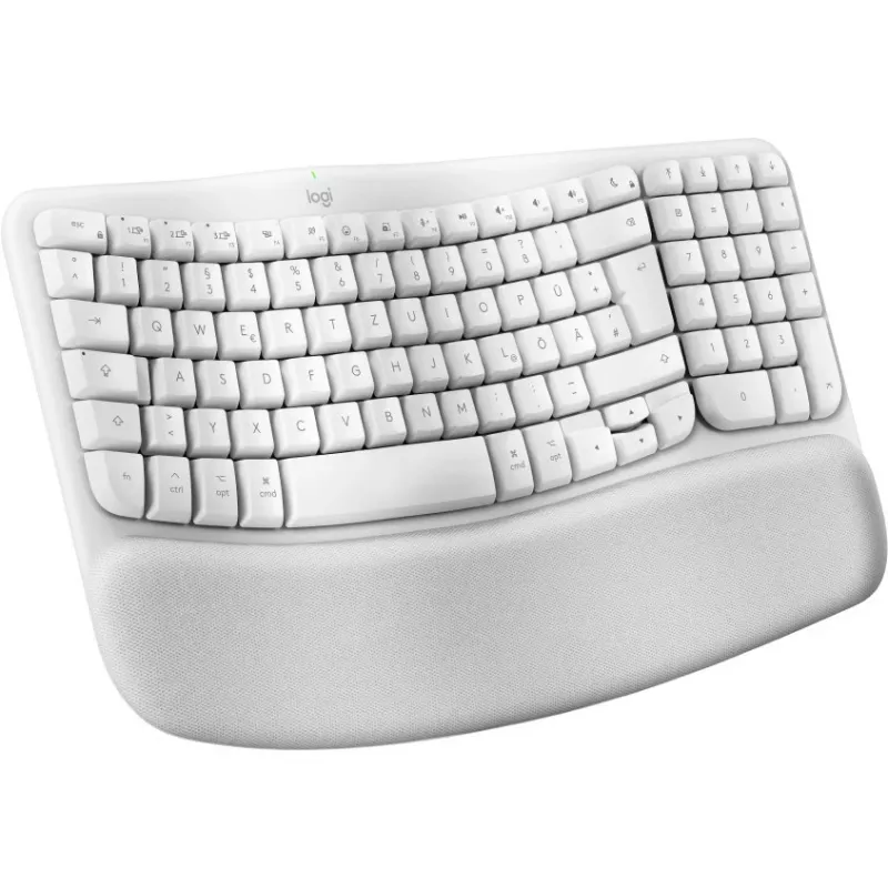 Logitech Wave Keys für Mac Tastatur QWERTZ Deutsch Weiß