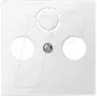 Wandplatte / Schalterabdeckung Merten 297519 — weiß, Thermoplast, 1-fach