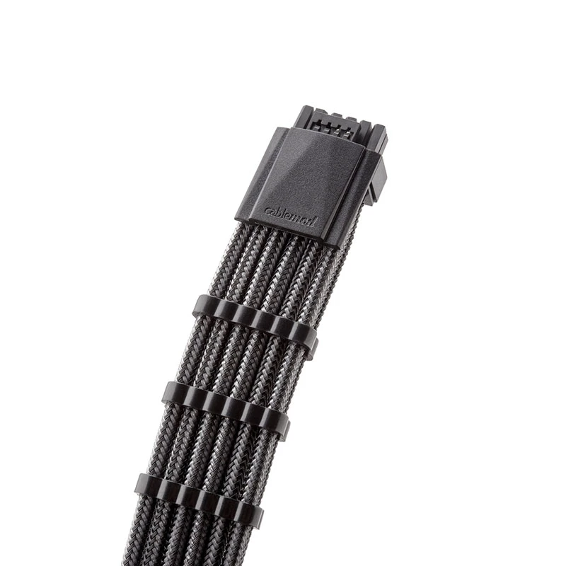CableMod C-Series Pro ModMesh Sleeved 12VHPWR PCI-e Kabel für Corsair (Carbon, 16-Pin auf Triple 8-Pin, 600mm)