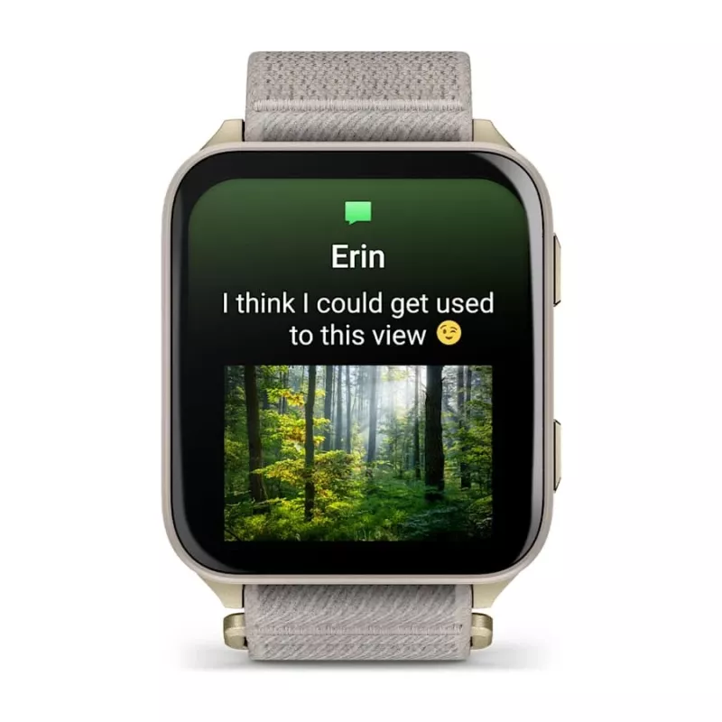 Smartwatch GARMIN Venu X1 — 5,08 cm (2 Zoll) AMOLED 448×486 px, Touchscreen, Wi‑Fi, GPS, Nylonband, 34 g