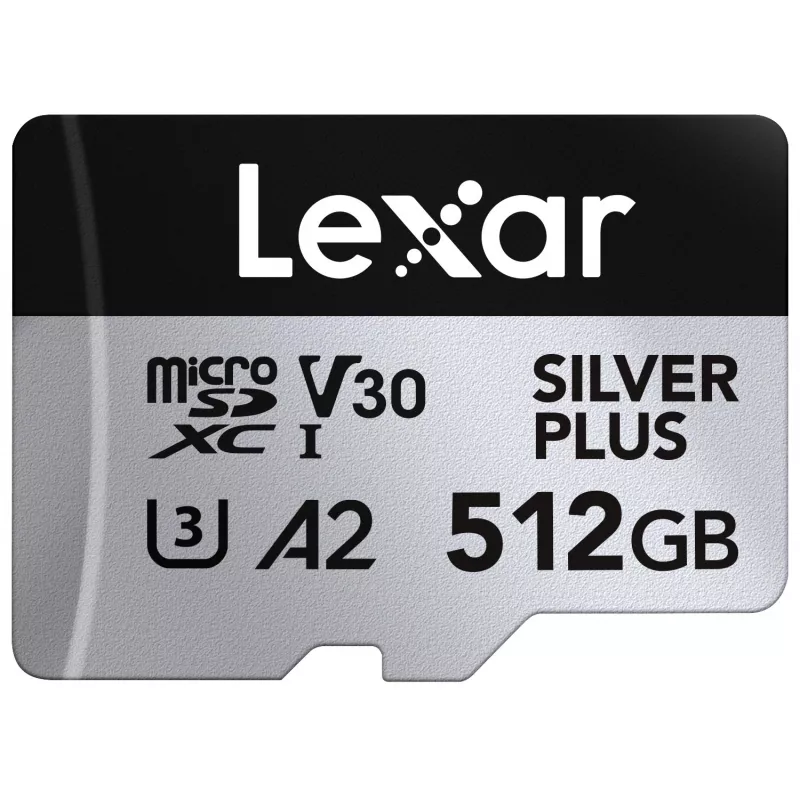 Flash Memory Lexar 512 GB UHS-I microSDXC SILVER PLUS