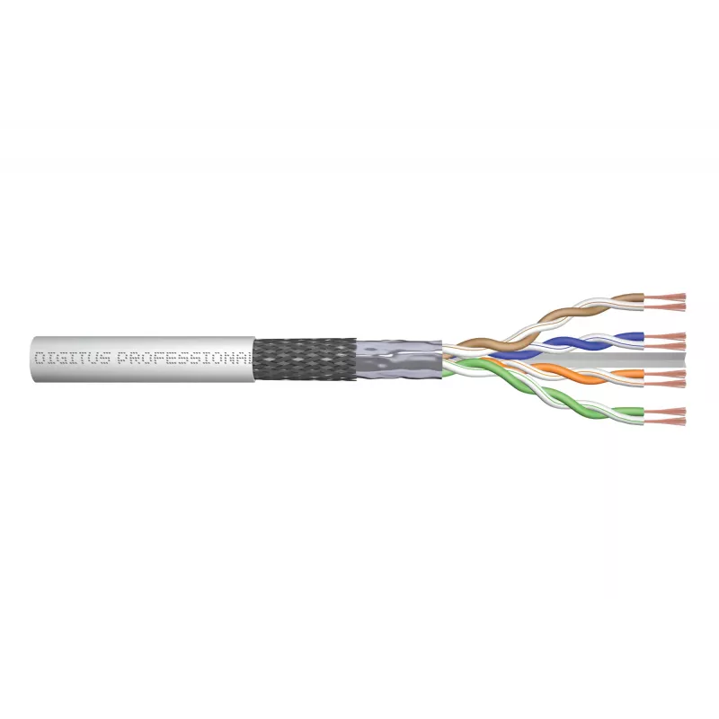 Netzwerkkabel Digitus CAT 6 SF/UTP Twisted Pair Patchkabel Rohware 305 m Grau