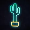 Dekorative Neonleuchte MANTA SNL07GNT Kaktus Grün Gelb, Neonschild